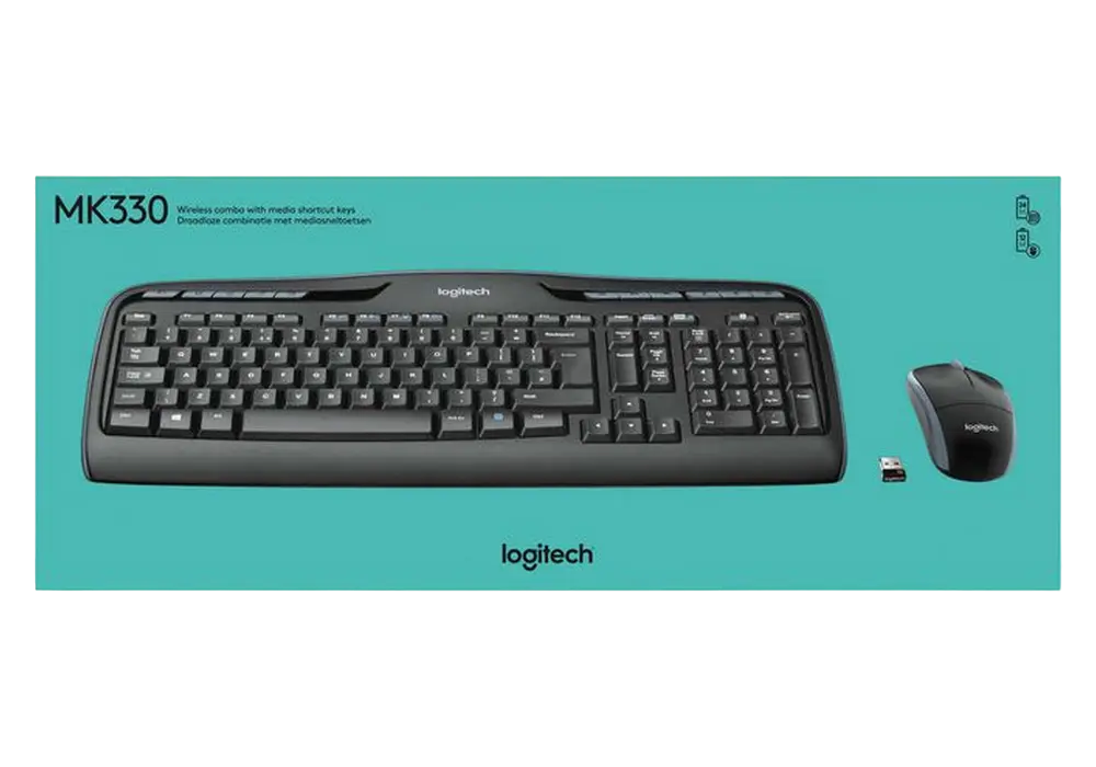 Клавиатура и мышь Logitech MK330 Мембрана Черный