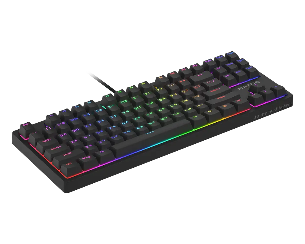 Клавиатура HATOR Rockfall 2 Mecha TKL Механический Черный