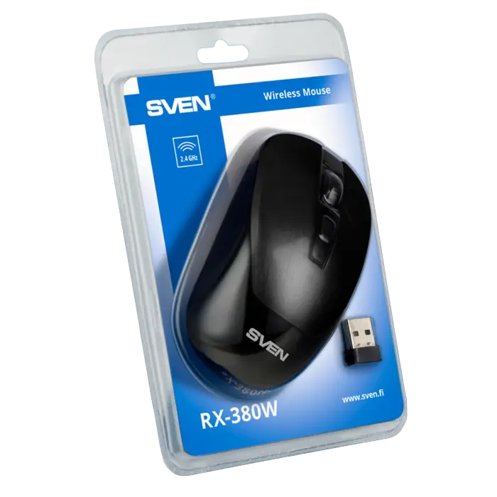 Беcпроводная мышь SVEN RX-380W Беспроводное Чёрный