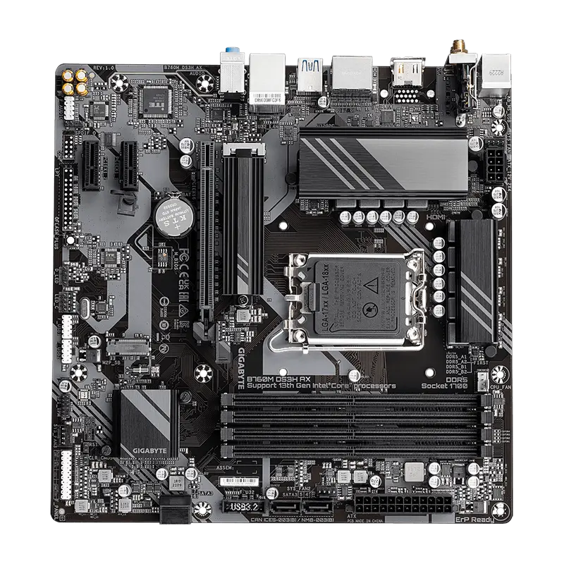 Placă de bază Gigabyte B760M DS3H AX LGA1700 Micro-ATX