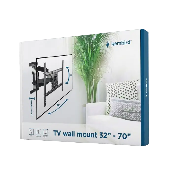 Кронштейн для телевизора Gembird WM-70RT-01 Черный