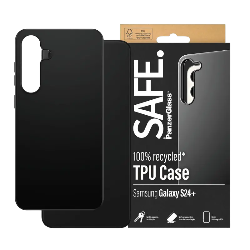 Чехол PanzerGlass Samsung Galaxy S24+ Safe SAFE. Чёрный