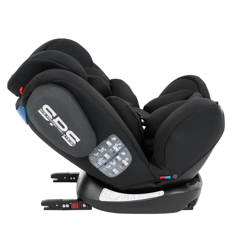 Детское автокресло Kikka Boo 4 Fix DOUBLE ISOFIX Черный