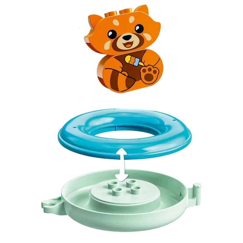 Constructor LEGO Bath Time Fun: Floating Red Panda Multicolor