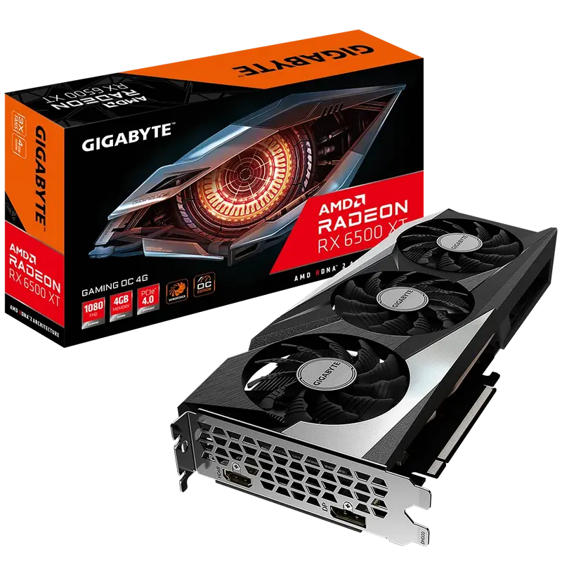 Видеокарта Gigabyte Radeon RX 6500 XT GAMING