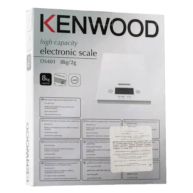 Электронные кухонные весы Kenwood DS 401 Белый
