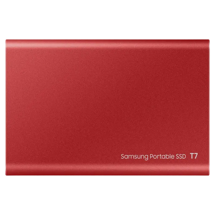Внешний портативный SSD накопитель Samsung T7 2 ТБ Красный