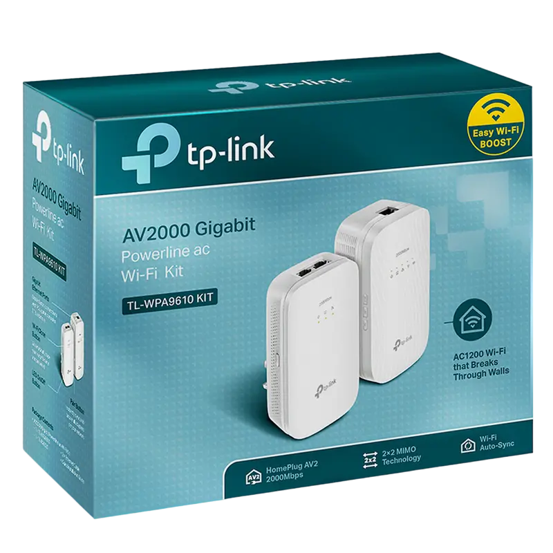 Адаптер Powerline TP-LINK AV2000 Gigabit Белый