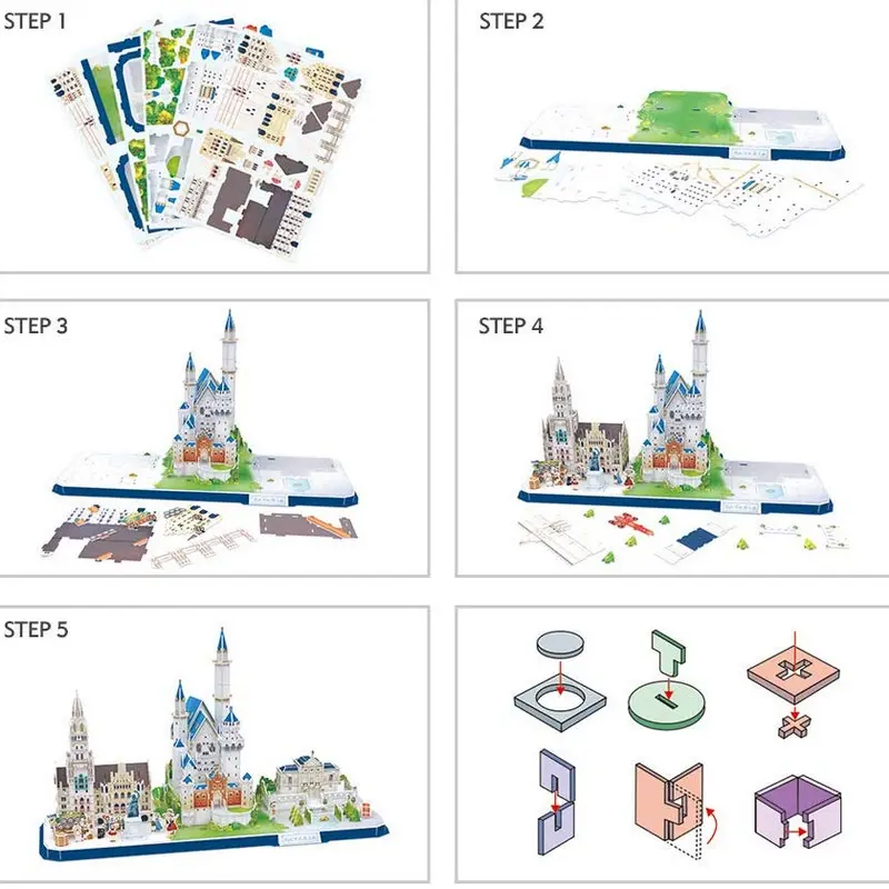 Puzzle 3D CubicFun City Line Bavaria