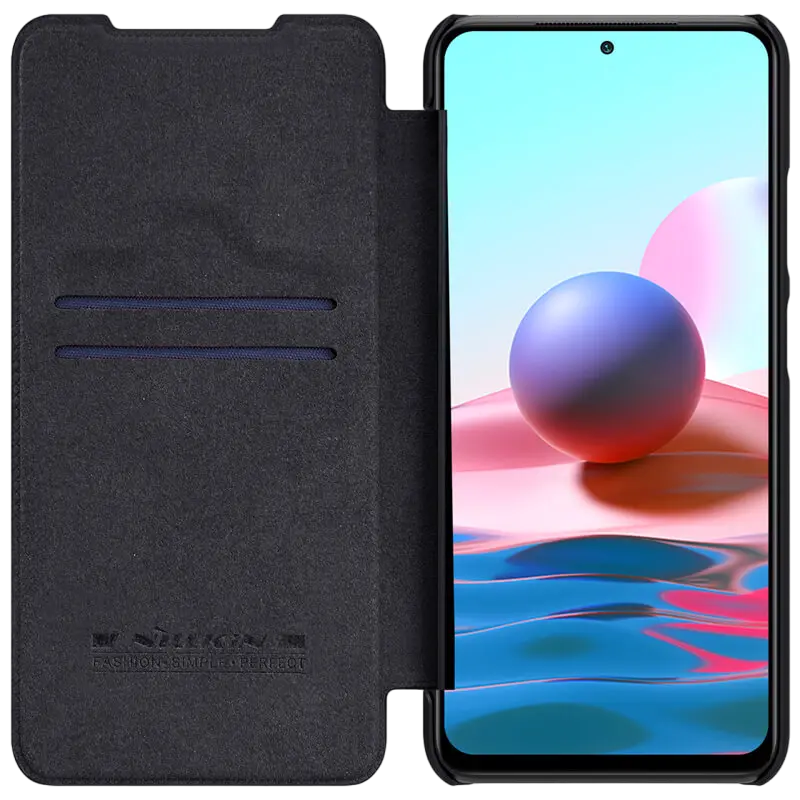 Husă tip carte Nillkin Xiaomi Redmi Note 10/Note 10S Qin LC Qin Negru