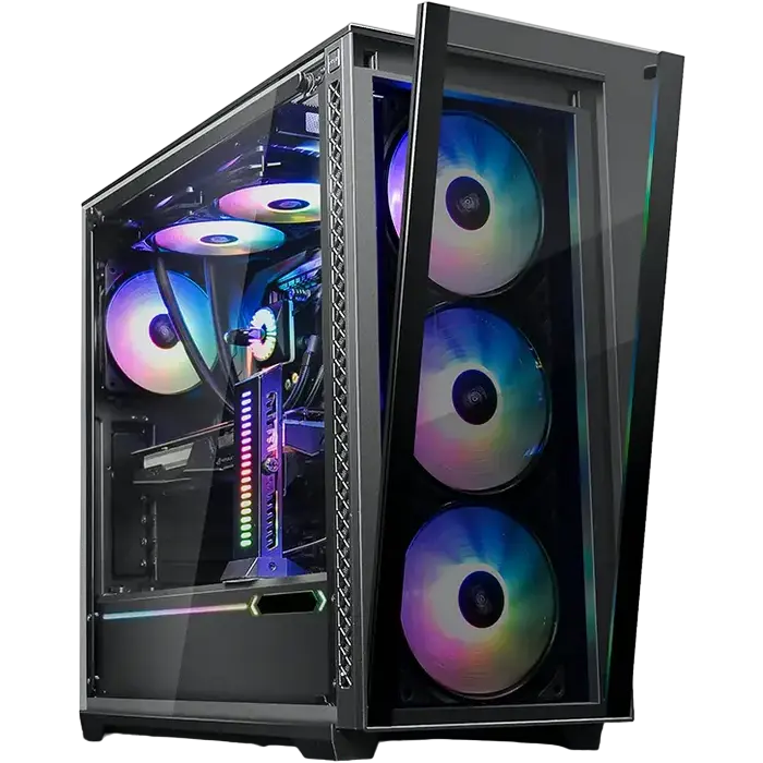 Компьютерный корпус Deepcool MATREXX 70 ADD-RGB 3F Midi-Tower Черный