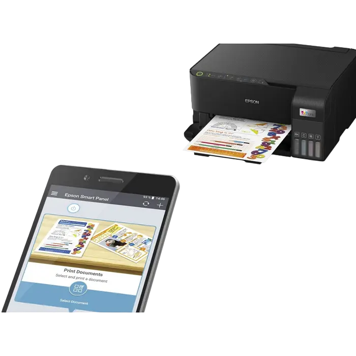 Струйный принтер Epson EcoTank L3550 Цветной A4 Черный