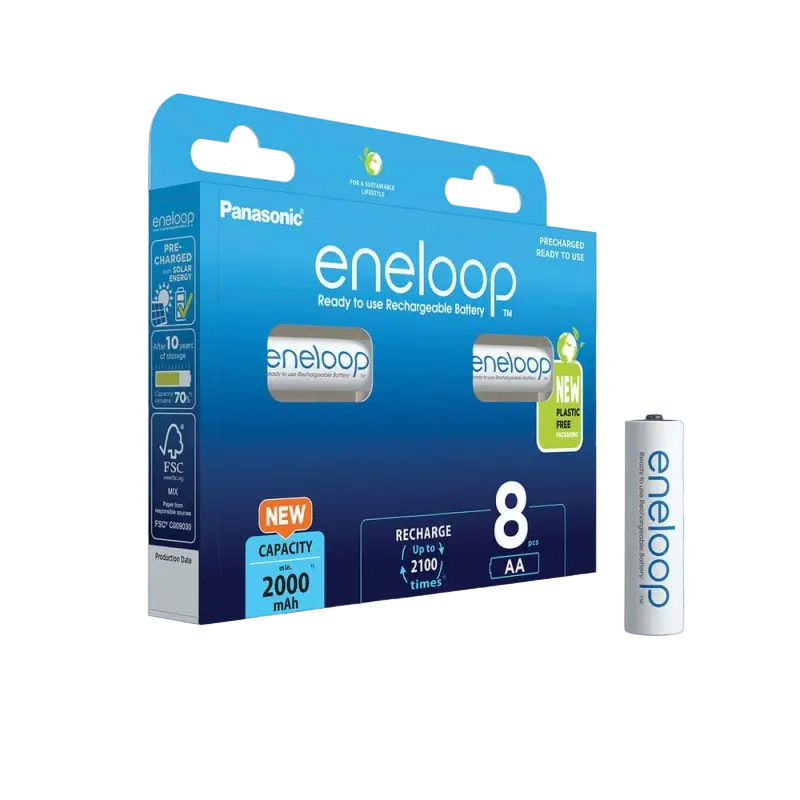 Батарейки Panasonic Eneloop BK-3MCDE/8HH AA