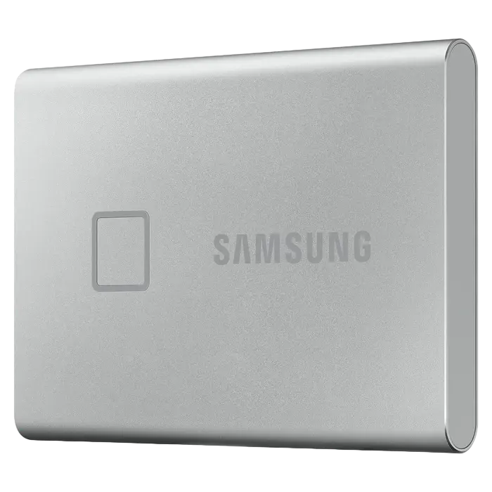 Внешний портативный SSD накопитель Samsung T7 Touch 2 ТБ Серебристый