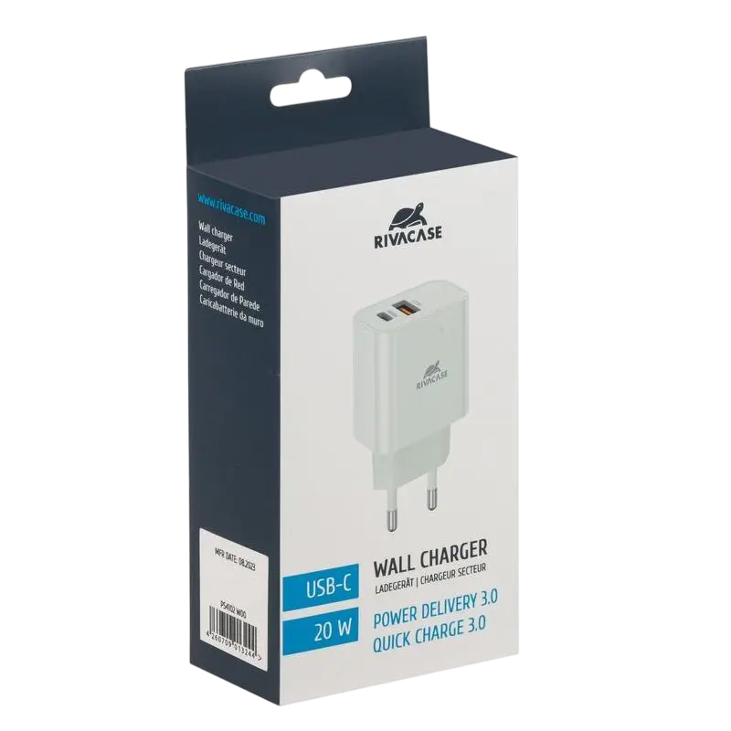 Încărcător Rivacase PS4102 W00 Alb