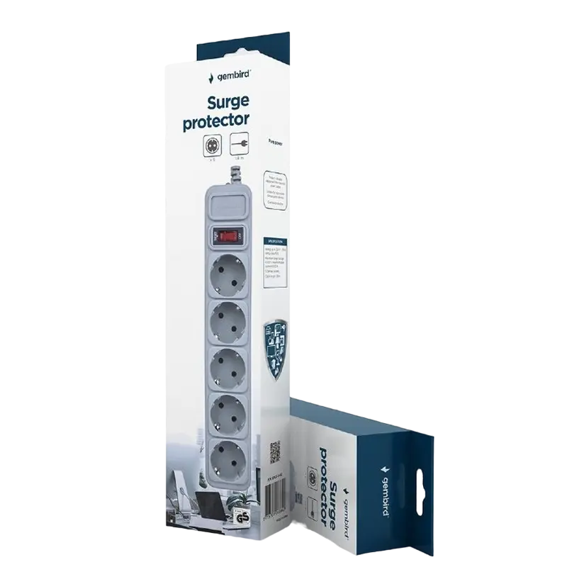 Сетевой фильтр Gembird GMB SPG3-B-6C Белый