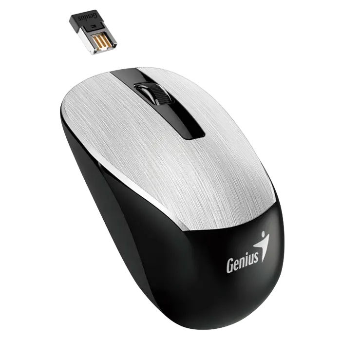 Беcпроводная мышь Genius NX-7015 Беспроводное Серебристый