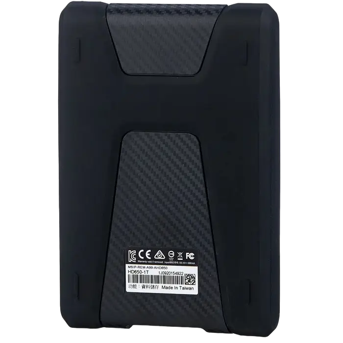 Внешний портативный жесткий диск ADATA HD650 1 ТБ Чёрный