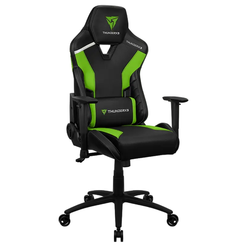 Игровое кресло ThunderX3 TC3 Искусственная кожа Черный/Зеленый