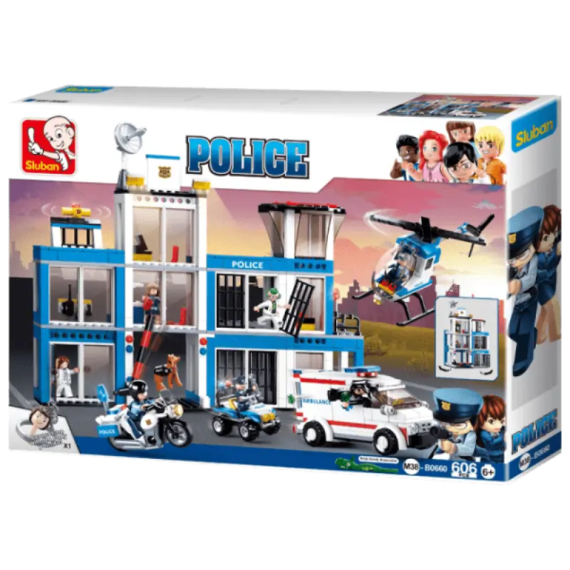 Конструктор Sluban Police - Headquarters Синий
