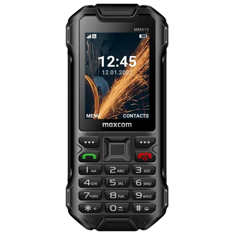 Мобильный телефон Кнопочный MaxCom MM918 Чёрный