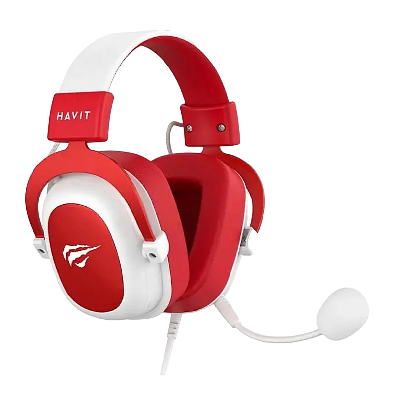 Наушники Havit H2002d Белый Красный