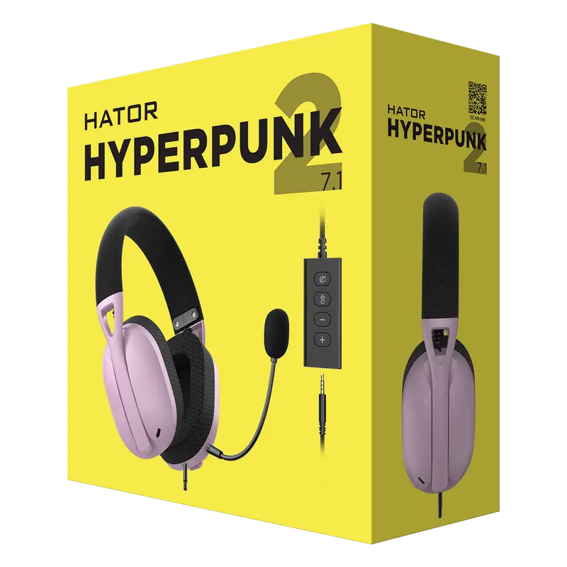 Наушники HATOR Hyperpunk 2 Фиолетовый | Черный