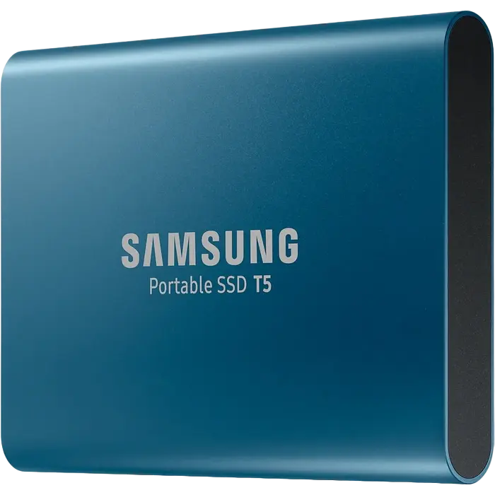 Внешний портативный SSD накопитель Samsung T5 500 ГБ Синий