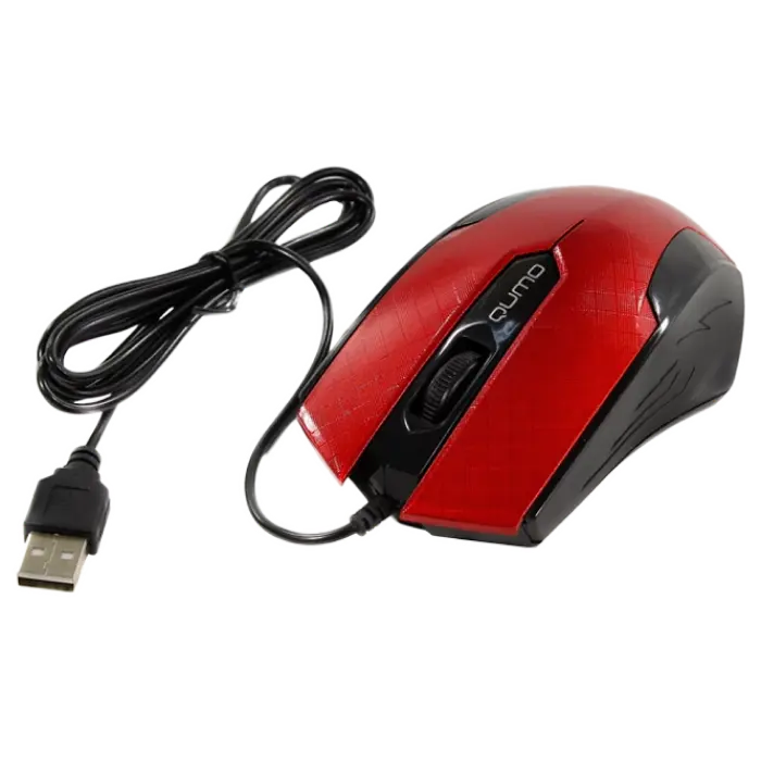 Мышь QUMO M14 Проводное Красный