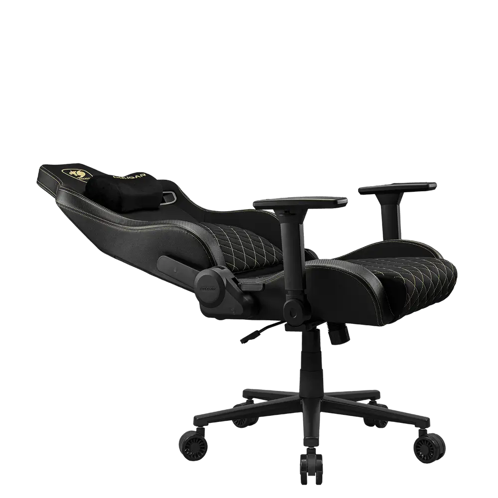 Scaun Gaming Cougar Defensor PU Piele,Țesătură Gold F