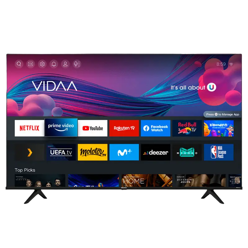 65" LED SMART Телевизор Hisense 65A6BG Черный