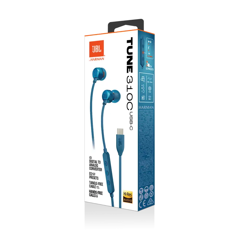 Наушники JBL Tune 310C Синий