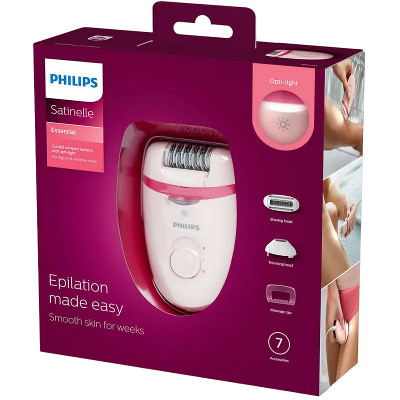 Эпилятор Philips Satinelle Essential Розовый