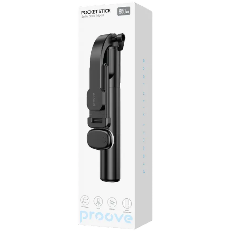Монопод для селфи Proove Pocket Stick Черный