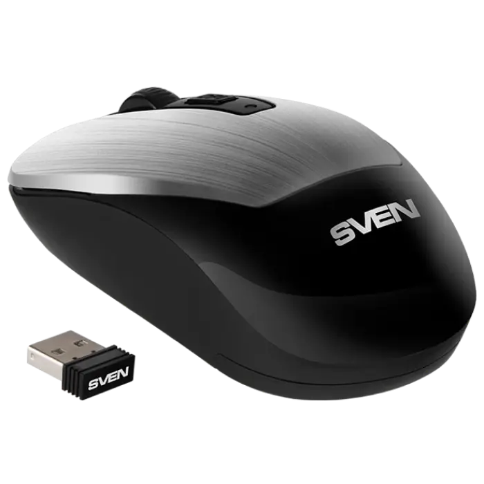 Беcпроводная мышь SVEN RX-380W Беспроводное Серебристый