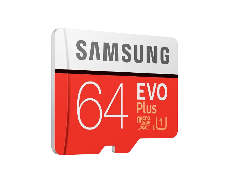 Карта памяти Samsung EVO Plus MicroSD 64ГБ