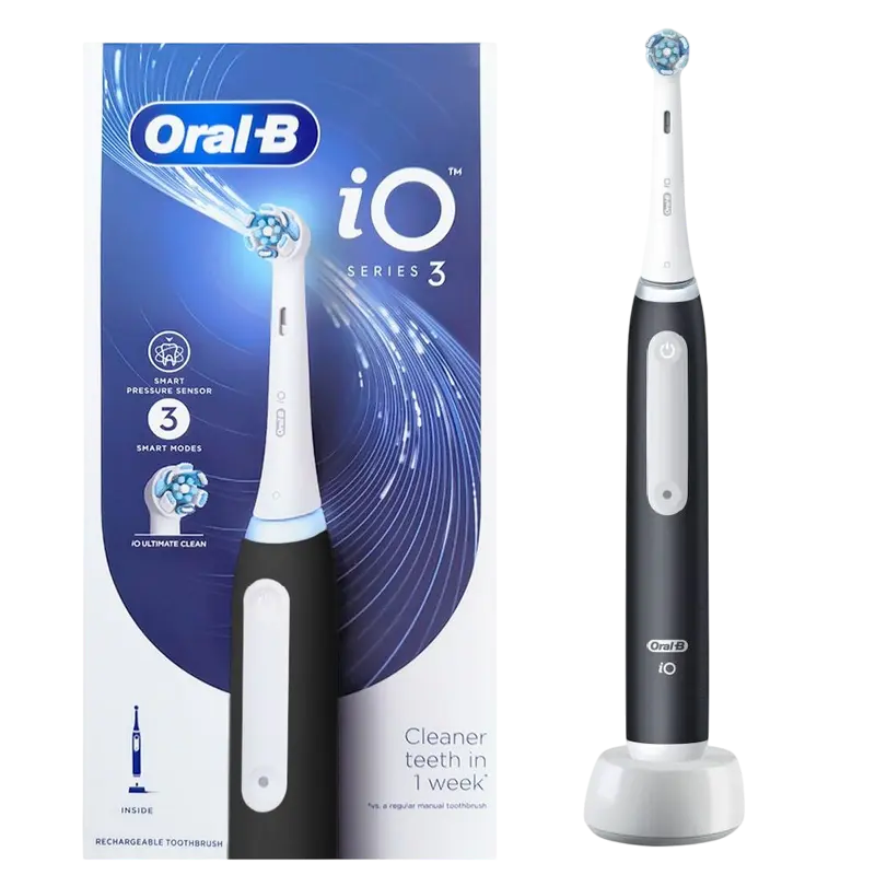 Электрическая зубная щетка Для взрослых Braun Oral-B iO3 Matt Black