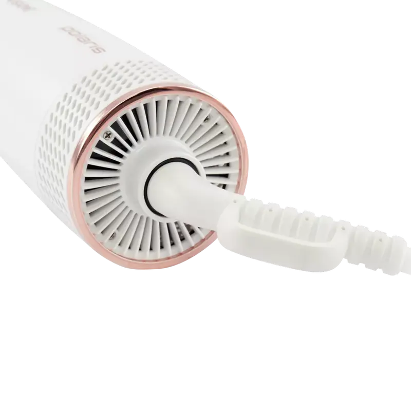 Фен-щётка Polaris PHSB2111, 1200Вт, Белый | Розовое золото