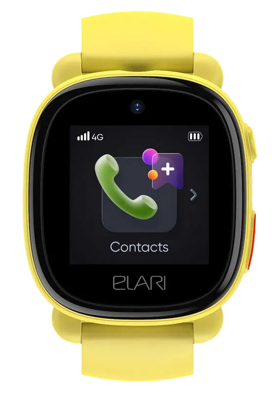 Ceas pentru copii Elari KidPhone 4G Lite Galben