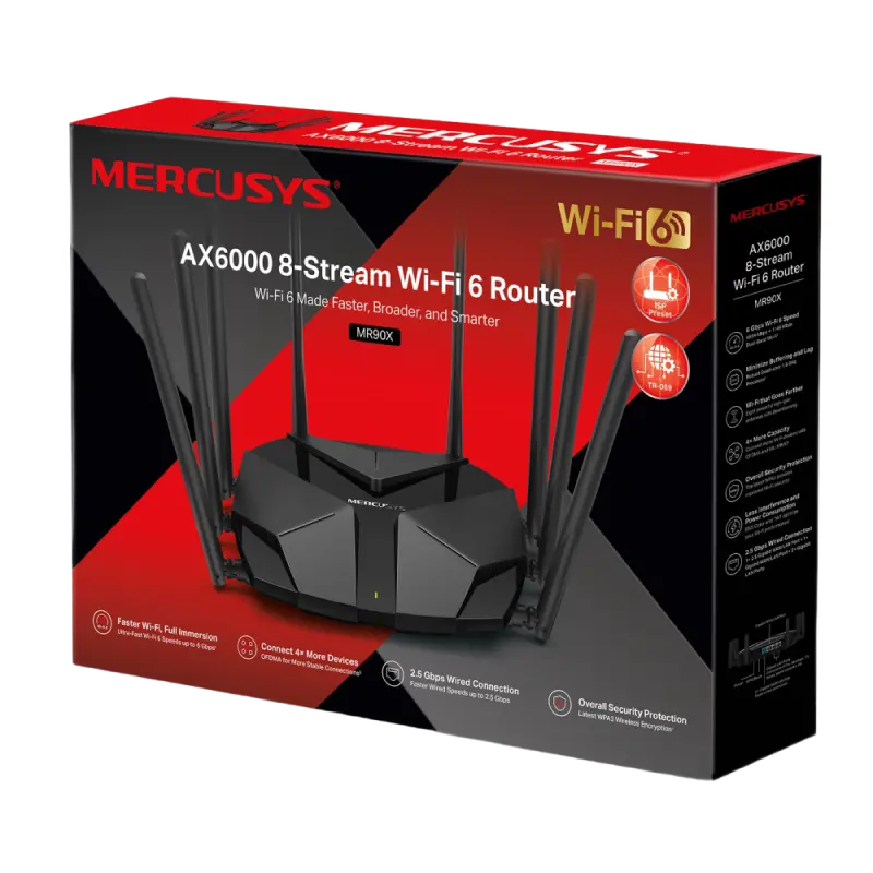 Router fără fir MERCUSYS MR90X Negru