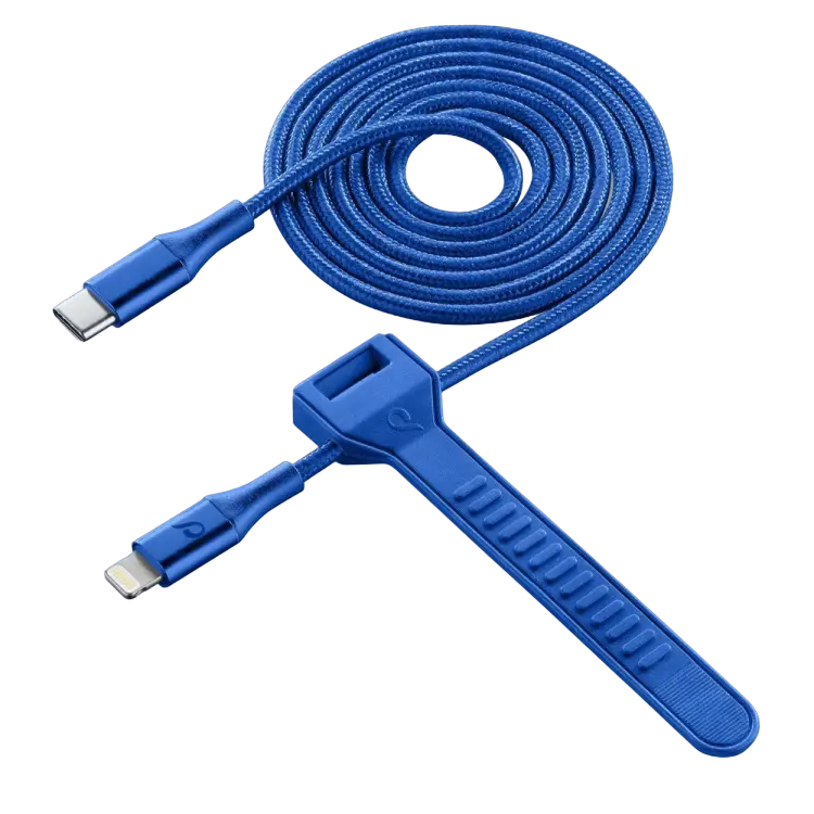 Кабель для зарядки и синхронизации Cellularline Satellite MFI Синий