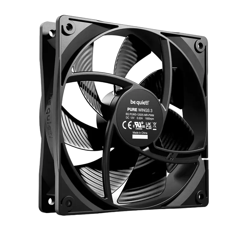 Ventilator PC be quiet! Pure Wings 3 PWM 120 mm Negru