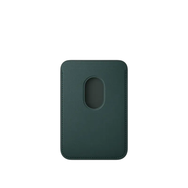 Чехол-бумажник Apple iPhone FineWoven Wallet with MagSafe FineWoven с MagSafe Темно-зеленый