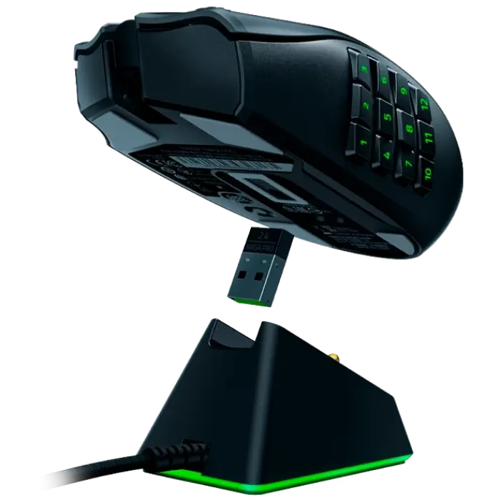 Игровая мышь Razer Naga Pro Беспроводное Чёрный