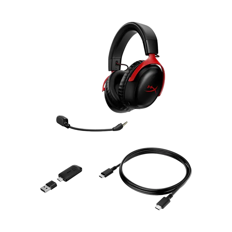 Căști HyperX Cloud III Negru | Roșu
