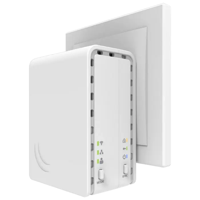 Адаптер Powerline MikroTik PWR-Line AP Белый