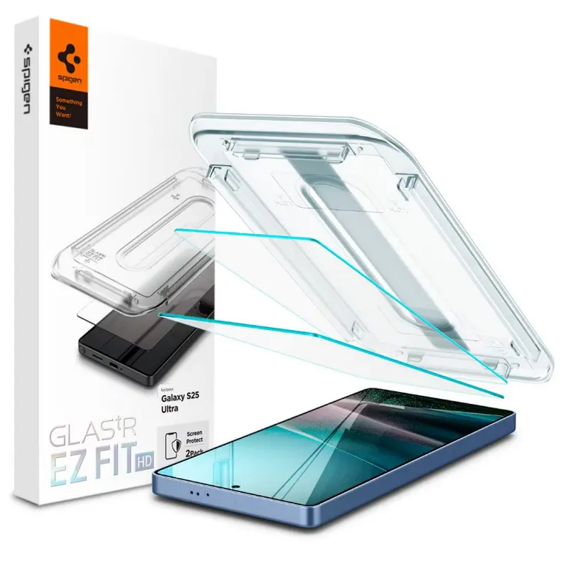 Защитное стекло Spigen Samsung Galaxy S25 Ultra Tempered Glass EZ FIT EZ FIT Tempered Glass Прозрачный
