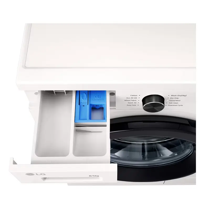 Mașină de spălat cu uscător LG W4X1085NWK Alb