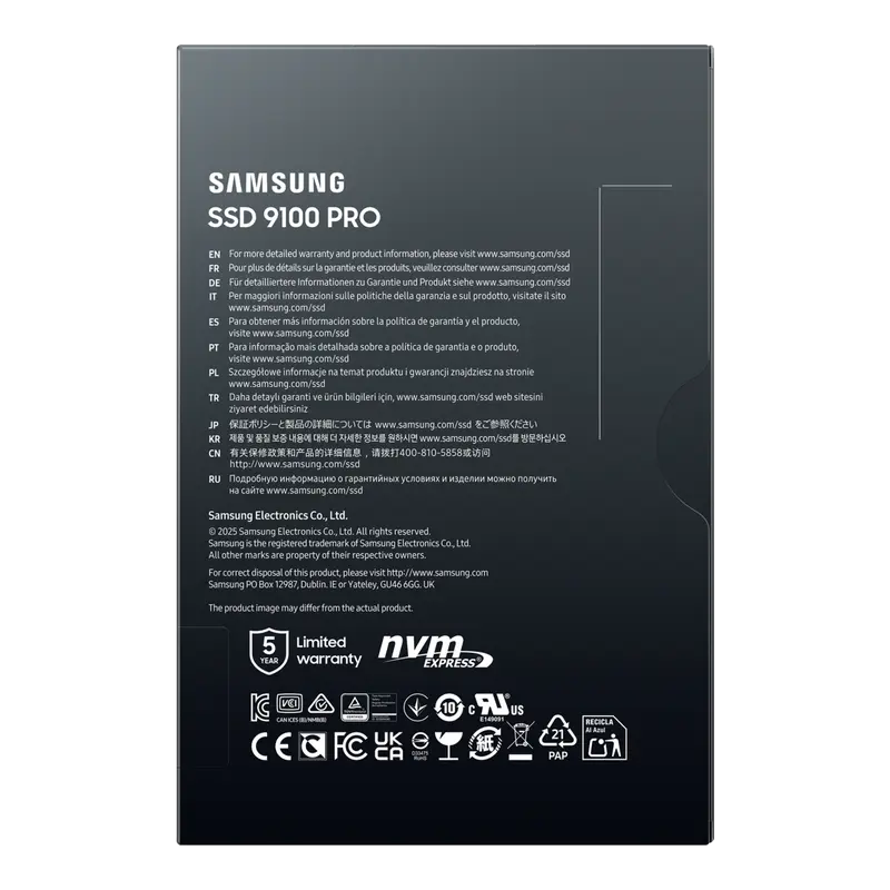 Накопитель SSD Samsung 9100 PRO PRO 9100 2048GB