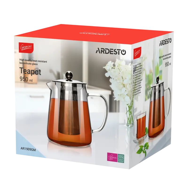 Заварочный чайник Ardesto Gemini Milano Gemini Milano Прозрачный